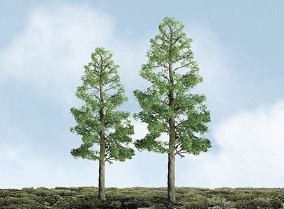 Pine Trees - Professional Series -- 1-1/2′ 3.8cm pkg(6), Z, JTT Miniature Tree 94290