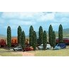 Poplar Trees pkg(10) -- Six 4-13/16` 12.2cm Four 3-13/16` 9.7cm Tall, HO, Busch Gmbh & Co Kg 6229