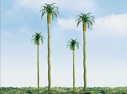 Professional Series Palm Trees -- 2′ 5.1cm Tall pkg(6), Z, JTT Miniature Tree 94236