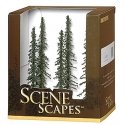 Conifer Trees - SceneScapes(TM) -- 5 to 6′ 12.7 to 15.2cm pkg(6), HO, Bachmann Industries 32003