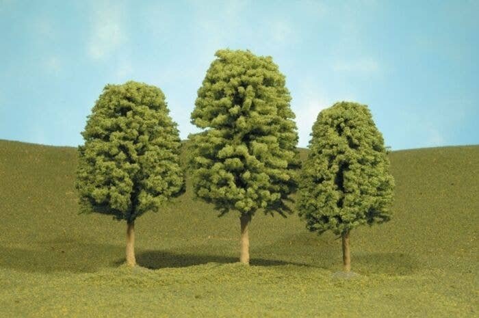 Deciduous Trees - SceneScapes(TM) -- 3 to 4′ 7.6 to 10.2cm pkg(3), HO, Bachmann Industries 32006