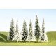 SceneScapes(TM) Layout-Ready Trees -- Pine Trees with Snow - 3 to 4′ 7.6 to 10.2cm pkg(9), N, Bachmann Industries 32102