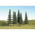 Spruce Trees - SceneScapes(TM) -- 5 to 6′ 12.7 to 15.2cm pkg(6), HO, Bachmann Industries 32004