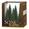 Pine Trees - SceneScapes(TM) -- 5 to 6′ 12.7 to 15.2cm pkg(6), HO, Bachmann Industries 32001