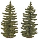 Spruce Trees pkg(2) -- 2-13/16′ 70mm Tall, HO, Busch Gmbh & Co Kg 6132