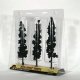 Ready Made Realistic Trees(TM) - Pines -- Conifer Green 7 to 8′ pkg(3), All Scales, Woodland Scenics 1563