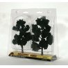 Ready-Made `Realistic Trees` - Deciduous - 6 to 7` 15.2 to 17.8cm pkg(2) -- Dark Green, All Scales, Woodland Scenics 1517