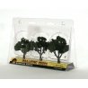 Ready-Made `Realistic Trees` - Deciduous - 3 to 4` 7.6 to 10.2cm pkg(3) -- Medium Green, All Scales, Woodland Scenics 1507