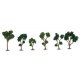 Deciduous Trees - Super Scenic Series -- Green 1-1/2 - 2′ 3.8 - 5.1cm pkg(10), All Scales, JTT Miniature Tree 92128