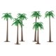 Palm Trees - Super Scenic Series -- 3 to 5′ 7.6 to 12.7cm pkg(6), All Scales, JTT Miniature Tree 92136