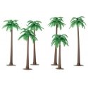 Palm Trees - Super Scenic Series -- 3 to 5′ 7.6 to 12.7cm pkg(6), All Scales, JTT Miniature Tree 92136