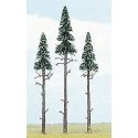 Pine Trees -- 5-1/8 x 6-11/16′ 13 - 17cm pkg(3), All Scales, Busch Gmbh & Co Kg 6118