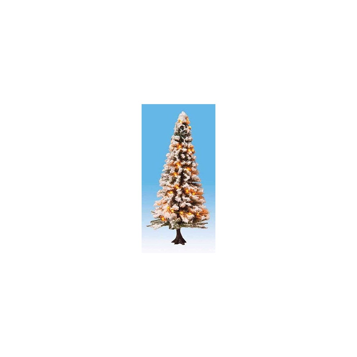 Snow-Covered Christmas Tree with 30 LEDs -- 4-3/4′ 12cm Tall, All Scales, Noch Gmbh & Co 22130
