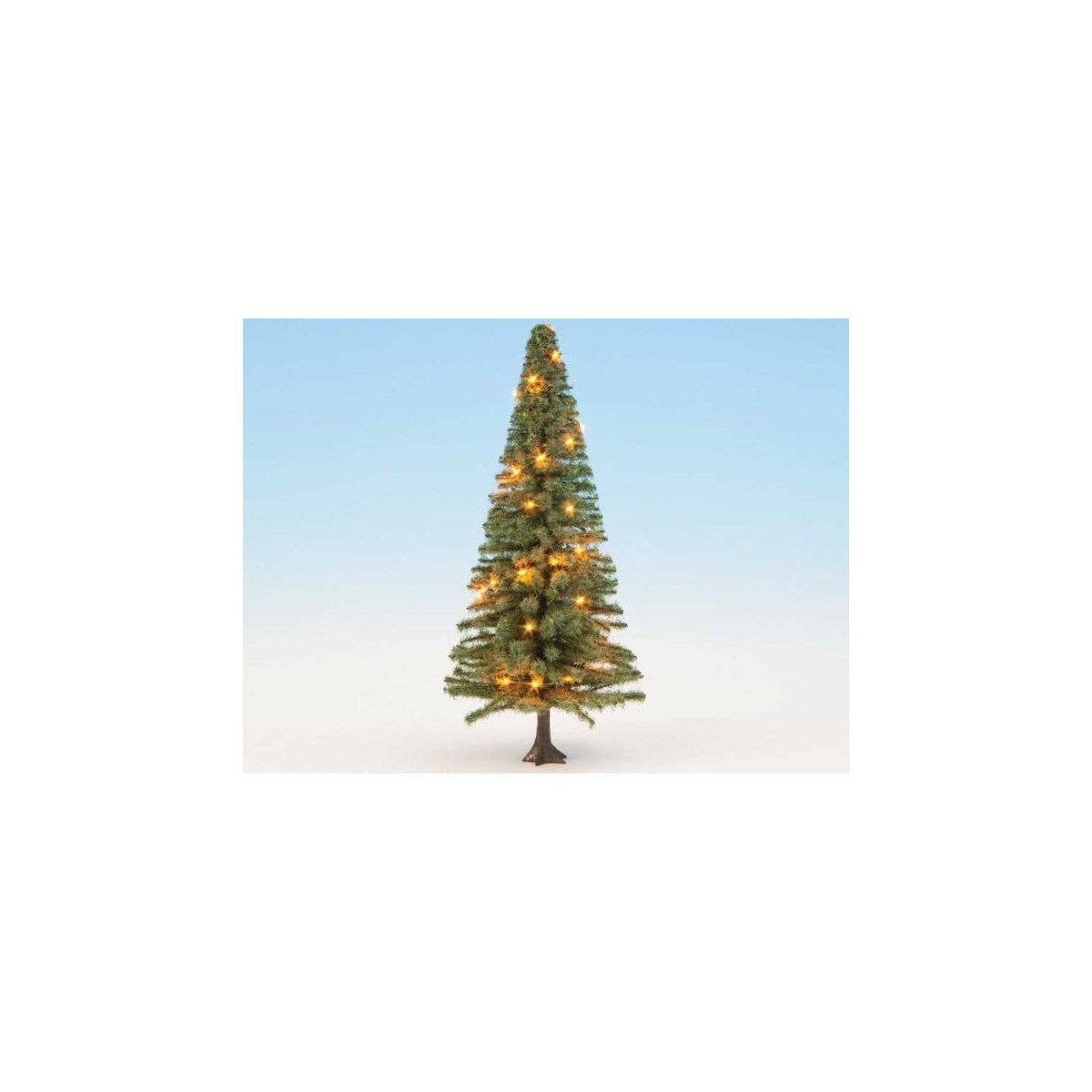 Fir Tree with Working LED Christmas Lights -- 4-3/4′ 12cm Tall, All Scales, Noch Gmbh & Co 22131