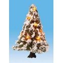 Snow-Covered Christmas Tree with 10 LEDs -- 2′ 5cm Tall, All Scales, Noch Gmbh & Co 22110