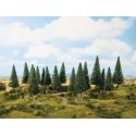 Fir Trees -- 3-15/16 - 5-1/2′ 10 - 14cm Tall pkg(8), All Scales, Noch Gmbh & Co 24640