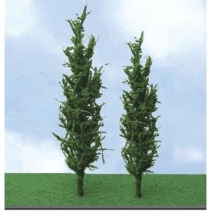 Poplar Trees - Pro Elite -- 2-3/4 - 3-1/2′ 5.7 - 8.9cm pkg(3), N, JTT Miniature Tree 92218