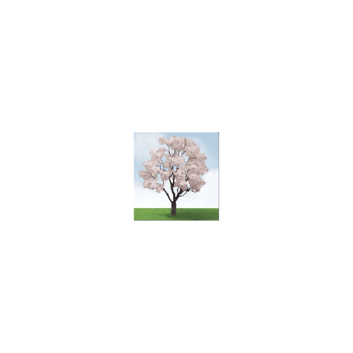 Blossoming Cherry Trees -- 3 to 3-1/2′ 7.6 to 8.9cm pkg(2), HO, JTT Miniature Tree 92321
