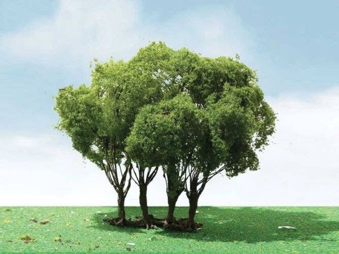 Privet Trees -- 1-3/4 - 2′ 4.4 - 5.1cm Tall pkg(3), All Scales, JTT Miniature Tree 92203