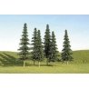 SceneScapes(TM) Layout-Ready Trees -- Spruce Trees 8-10′ pkg(3), O, Bachmann Industries 32204