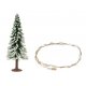 Lighted Christmas Tree - Action Set -- Includes Tree and LED String 3-7/8′ 10cm Tall, HO, Faller Gmbh 181245