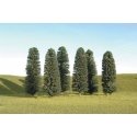 Cedar Trees - SceneScapes(TM) -- 5 to 6′ 12.7 to 15.2cm pkg(6), HO, Bachmann Industries 32005