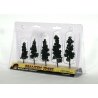 Ready Made Realistic Trees(TM) - Pines -- Conifer Green - 2-1/2 to 4′ 6.4 to 10.2cm pkg, All Scales, Woodland Scenics 1560