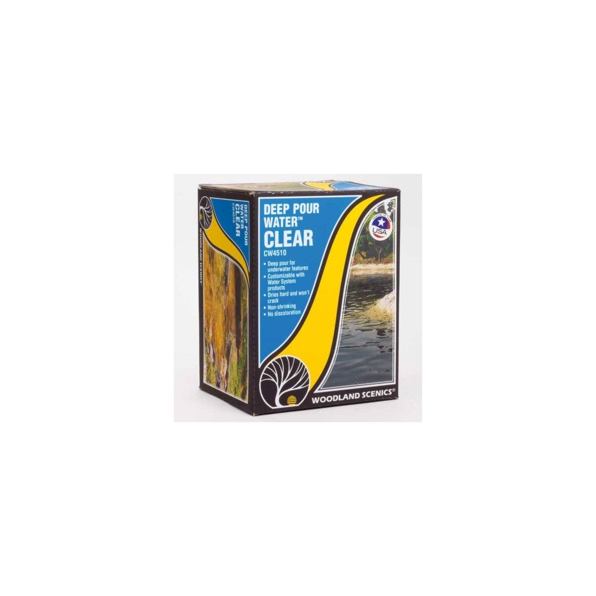 Deep Pour Water(TM) - Water System - 12oz 355mL -- Clear, All Scales, Woodland Scenics 4510