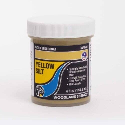 Water Undercoat - Water System - 4oz 118mL -- Yellow Silt, All Scales, Woodland Scenics 4535