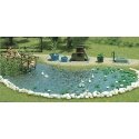 Garden Pond Set -- Kit, HO, Busch Gmbh & Co Kg 1210