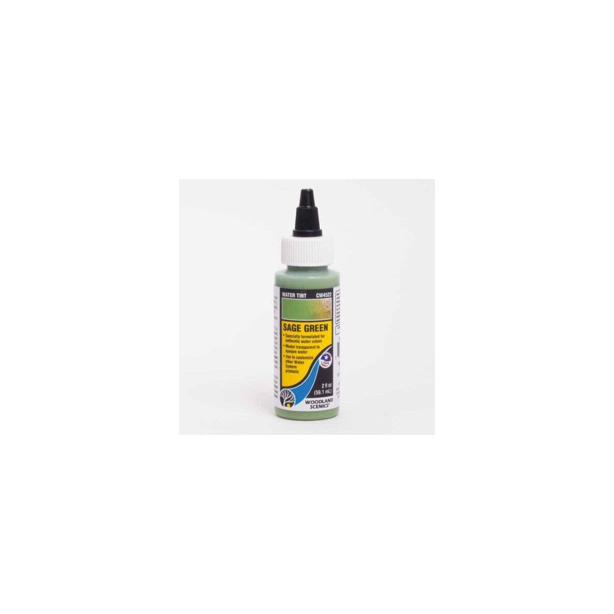 Water Tint - Water System - 2oz 59.1mL -- Sage Green, All Scales, Woodland Scenics 4522