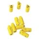 New Style Sockets pkg(10) -- Yellow, ALL, Marklin, Inc 71422