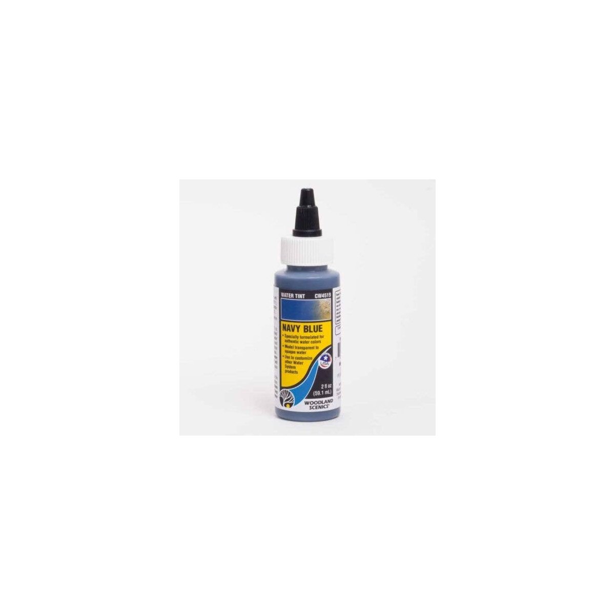 Water Tint - Water System - 2oz 59.1mL -- Navy Blue, All Scales, Woodland Scenics 4519
