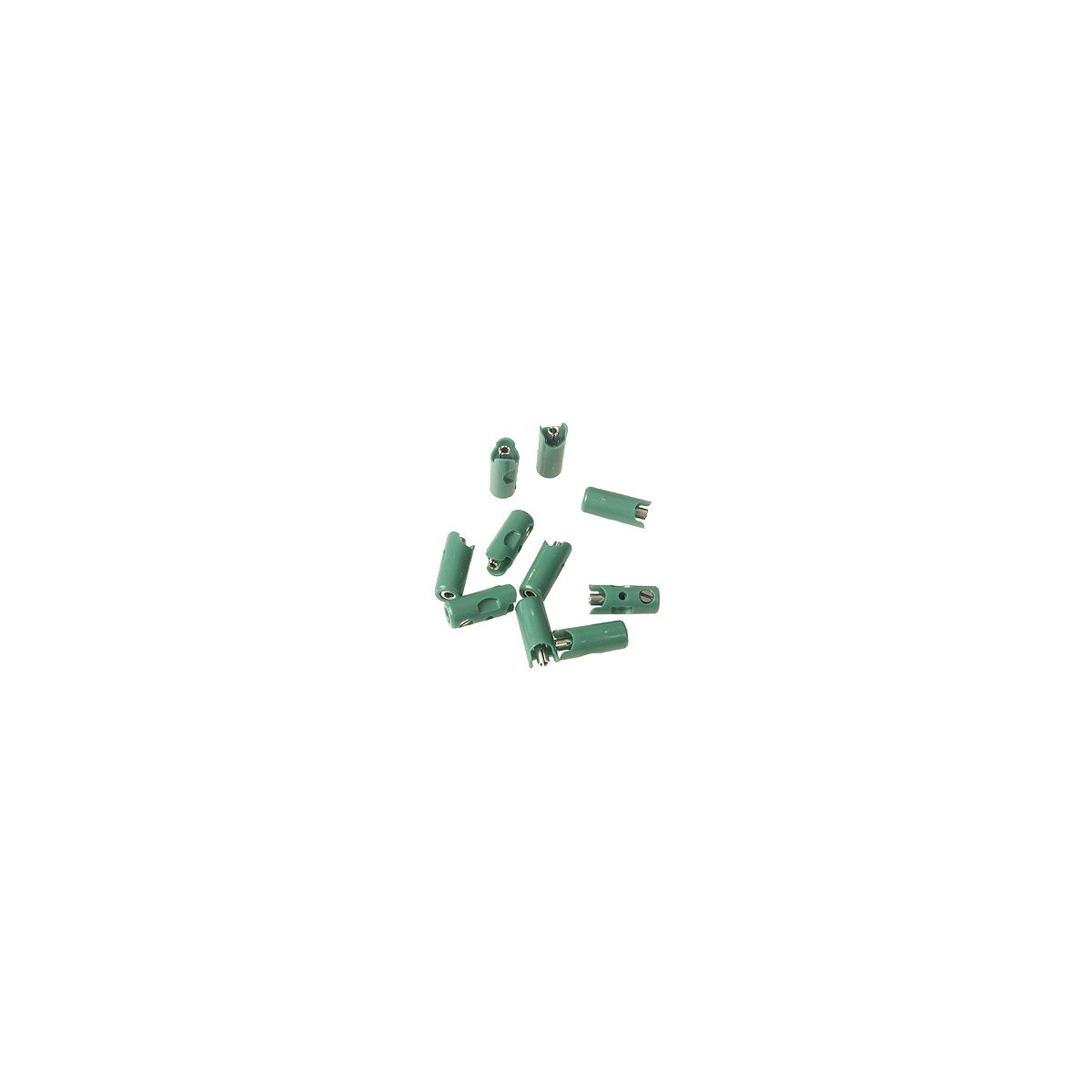 New Style Sockets pkg(10) -- Green, ALL, Marklin, Inc 71423