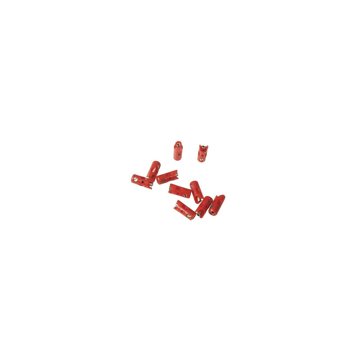 New Style Sockets pkg(10) -- Red, ALL, Marklin, Inc 71425