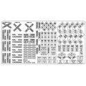Highway Signs -- Railroad Signs 1900-Present (black, white), HO, Blair Line 101