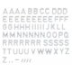 Plastic Alphabet Lettering, All Scales, Faller Gmbh 180965