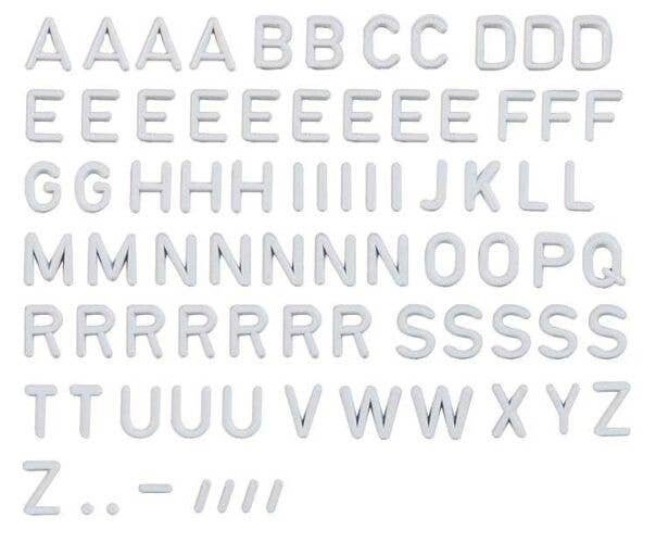 Plastic Alphabet Lettering, All Scales, Faller Gmbh 180965