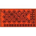 Highway Signs -- Construction 1950s-Present (black, orange), HO, Blair Line 104