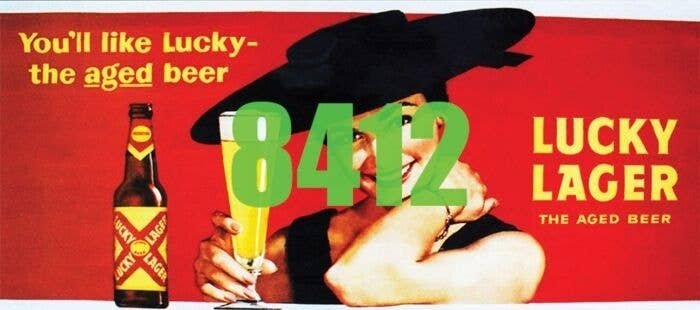Lucky Lager Billboard - Kit, HO, Tichy Train Group 8412
