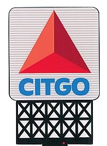 Citgo Animated Neon Billboard -- 3-13/16 x 2-1/2′ 9.7 x 6.4cm, All Scales, Micro Structures 8781