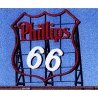 Laser-Cut Wood Billboard Kits - Large for HO, S & O -- Phillips 66 3` Wide x 3-1/2` Tall 7.5 , All Scales, Blair Line 2504