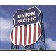 Laser-Cut Wood Billboards - Small for Z, N & HO -- Union Pacific (Shield Herald) - 1-1/2′ Wide, All Scales, Blair Line 1509