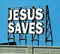 Laser-Cut Wood Billboards - Small for Z, N & HO -- Jesus Saves - 2-1/4` Wide x 1-5/8` Tall 5., All Scales, Blair Line 1507