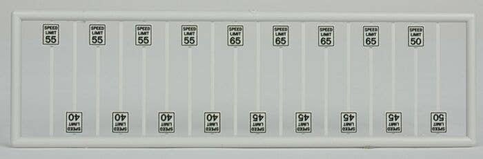 High Speed Limit Signs -- pkg(18), N, Tichy Train Group 2607