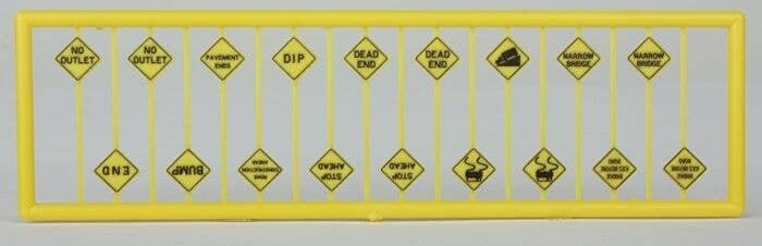 Written Warning Signs -- pkg(18), N, Tichy Train Group 2618