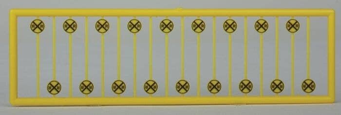 Modern Grade Crossing Advance Warning Signs -- Diagonal Cross pkg(18), N, Tichy Train Group 2621