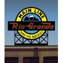 Denver & Rio Grande Western Animated Neon Billboard - Light Works USA(TM) -- Large for, All Scales, Micro Structures 880601