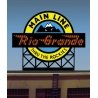 Denver & Rio Grande Western Animated Neon Billboard - Light Works USA(TM) -- Large for, All Scales, Micro Structures 880601