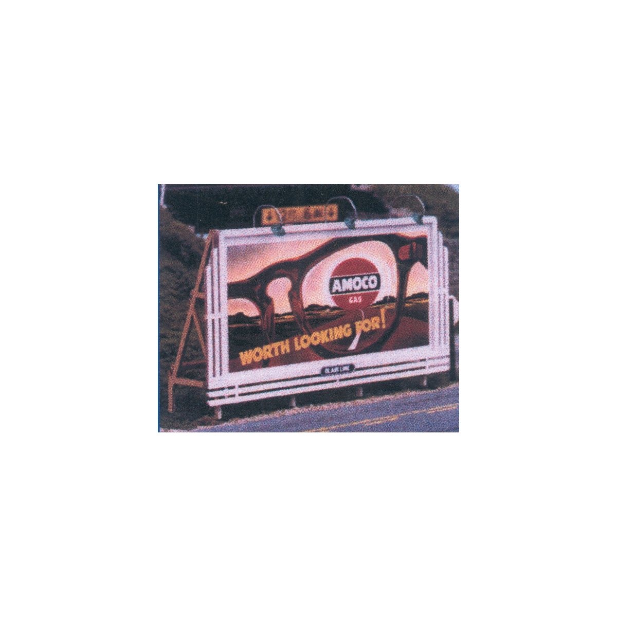 Laser-Cut Wood Billboards (1 Billboard Frame, Lamp Shades & Two Signs) -- Grille 1940s - 1960s, N, Blair Line 1432